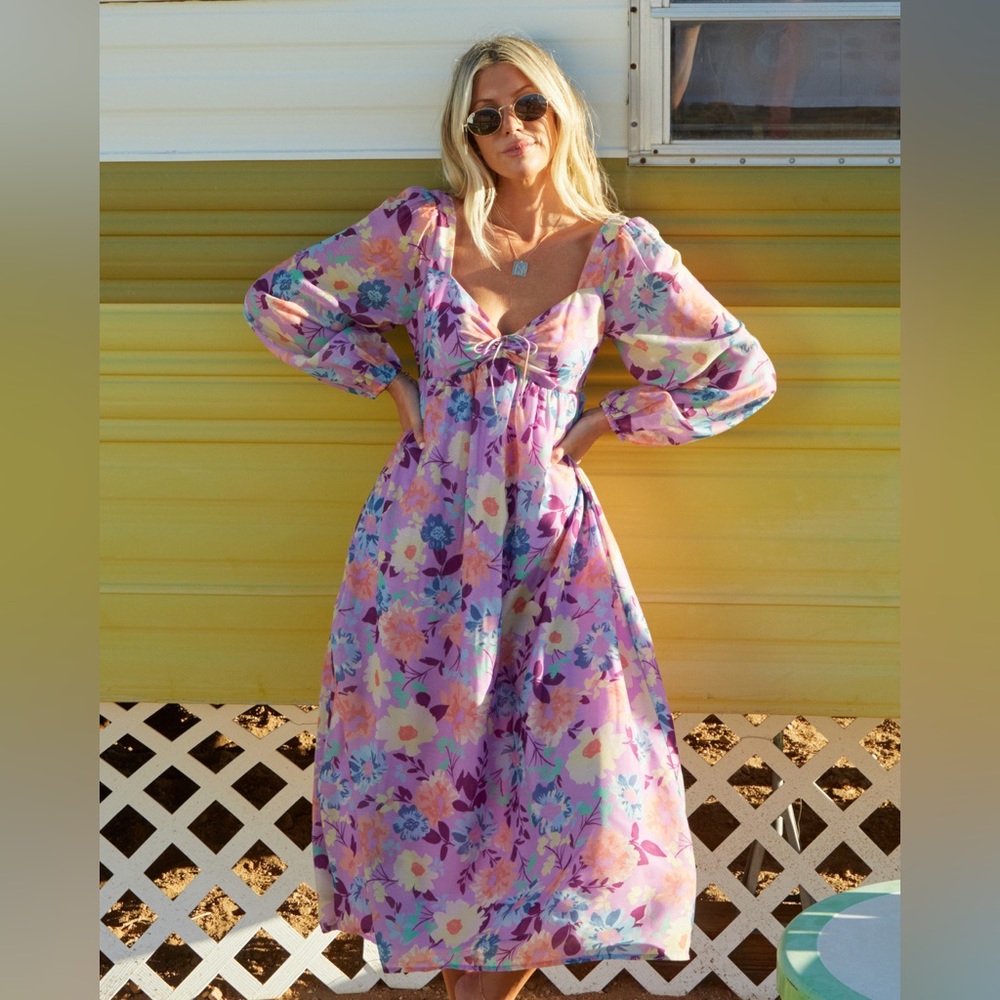 Billabong x The Salty Blonde - Paradise Love MIDI Dress (M)